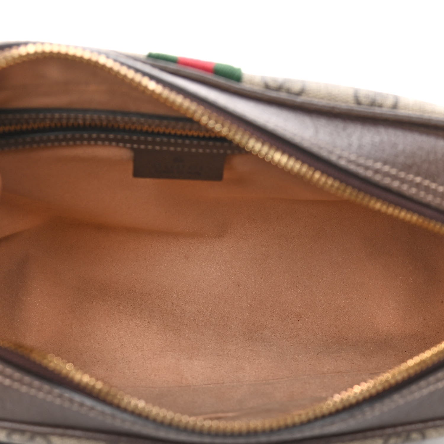 Gucci GG Supreme Monogram Web Small Ophidia Shoulder Bag Brown 5 of 14
