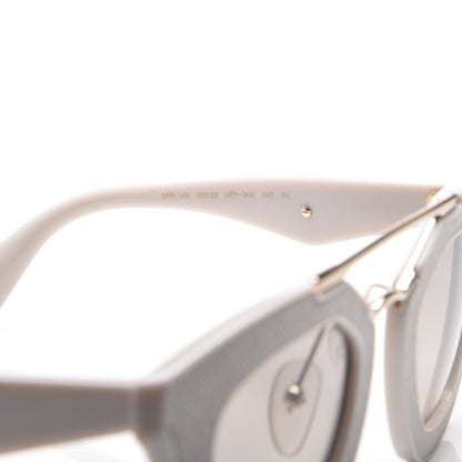 Prada Saffiano Cinema Sunglasses SPR14S White 6 of 7