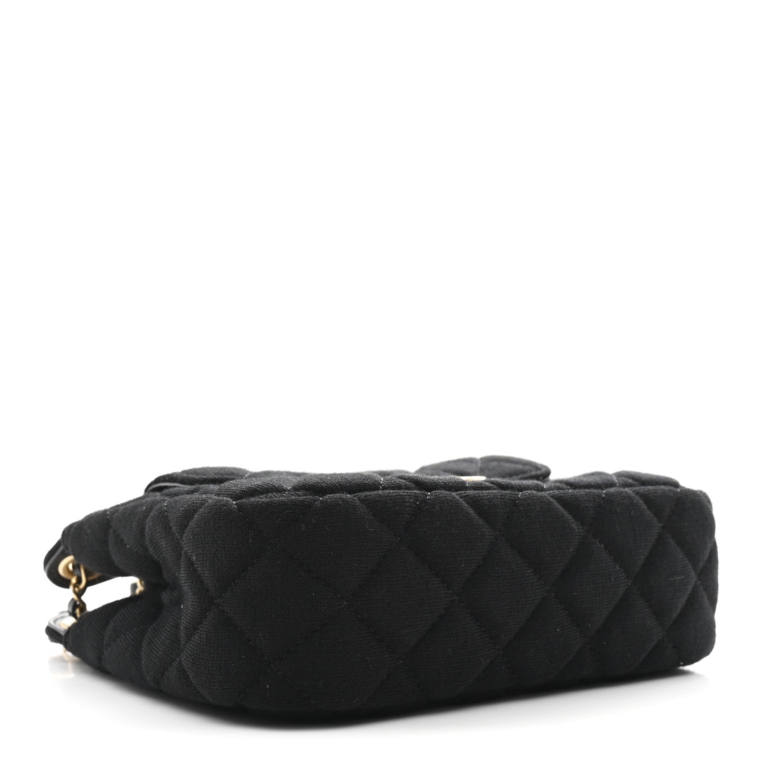 Chanel Jersey Quilted Small Wavy CC Hobo Black 4 of 11
