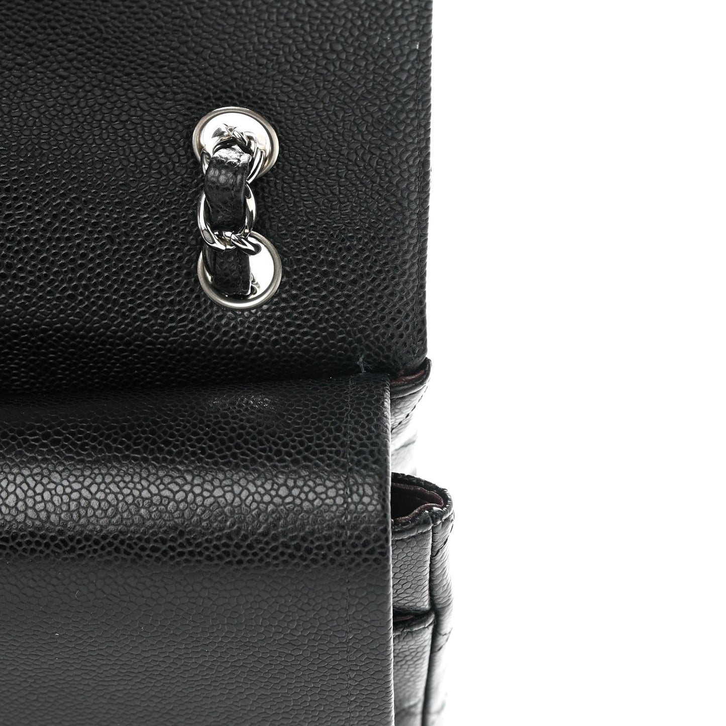 Caviar Quilted Maxi Double Flap Black