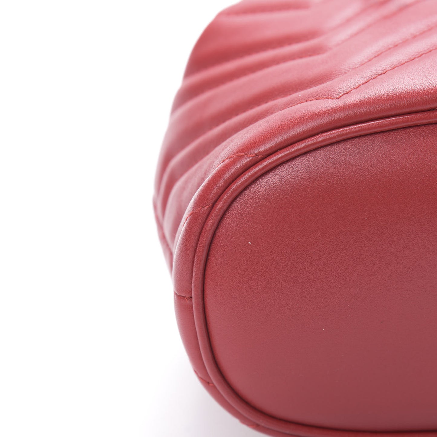 Calfskin Matelasse GG Marmont Flap Backpack Hibiscus Red
