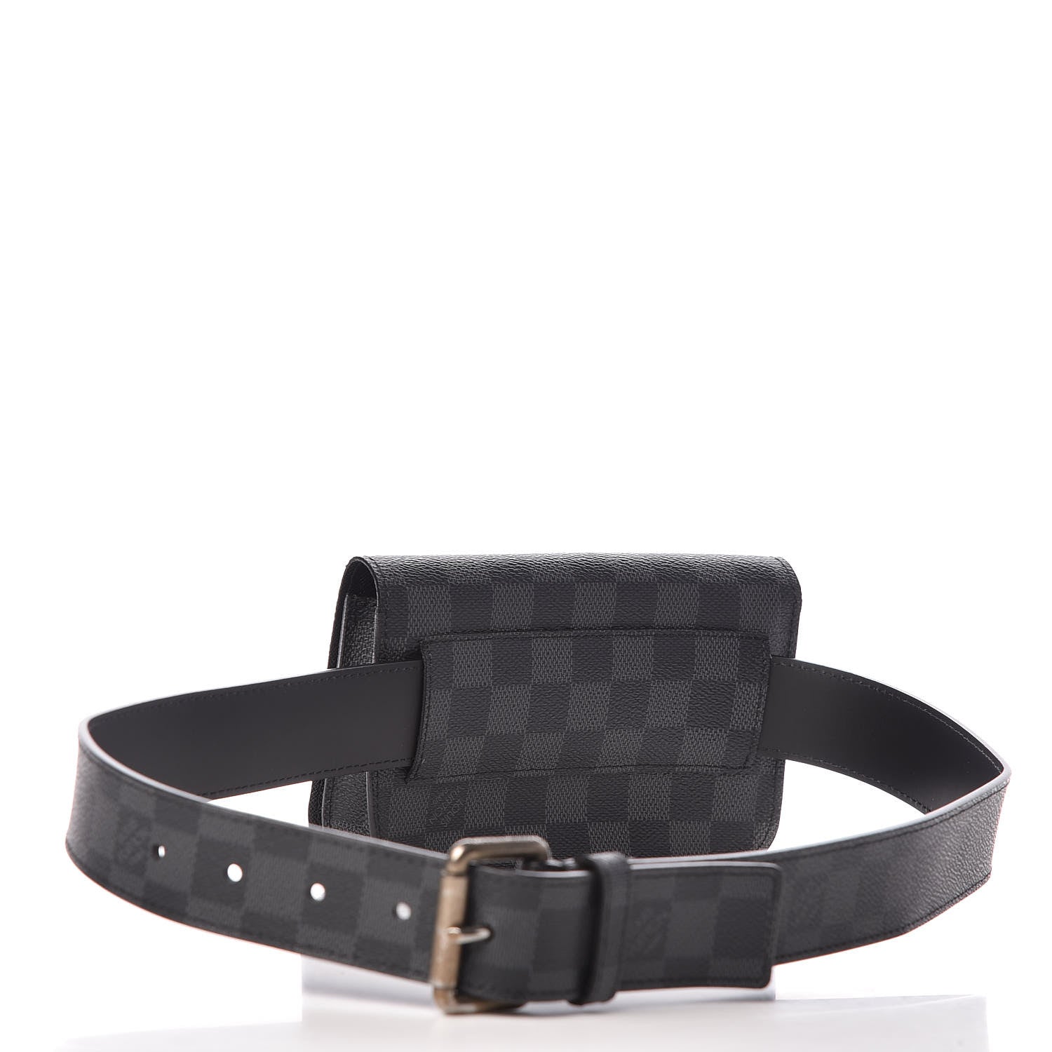 Louis Vuitton Damier Graphite Ceinture Pochette Homme Belt 85 34 3 of 8