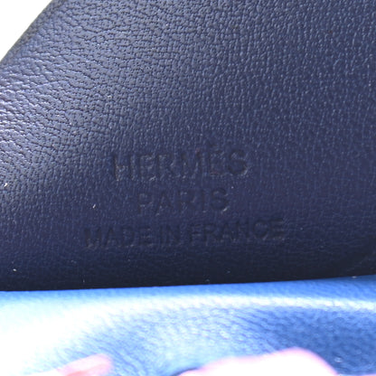 Hermes Milo Lambskin Grigri Rodeo Pegase Horse Bag Charm MM Bleu France Mauve Sylvestre Bleu Saphir 3 of 4