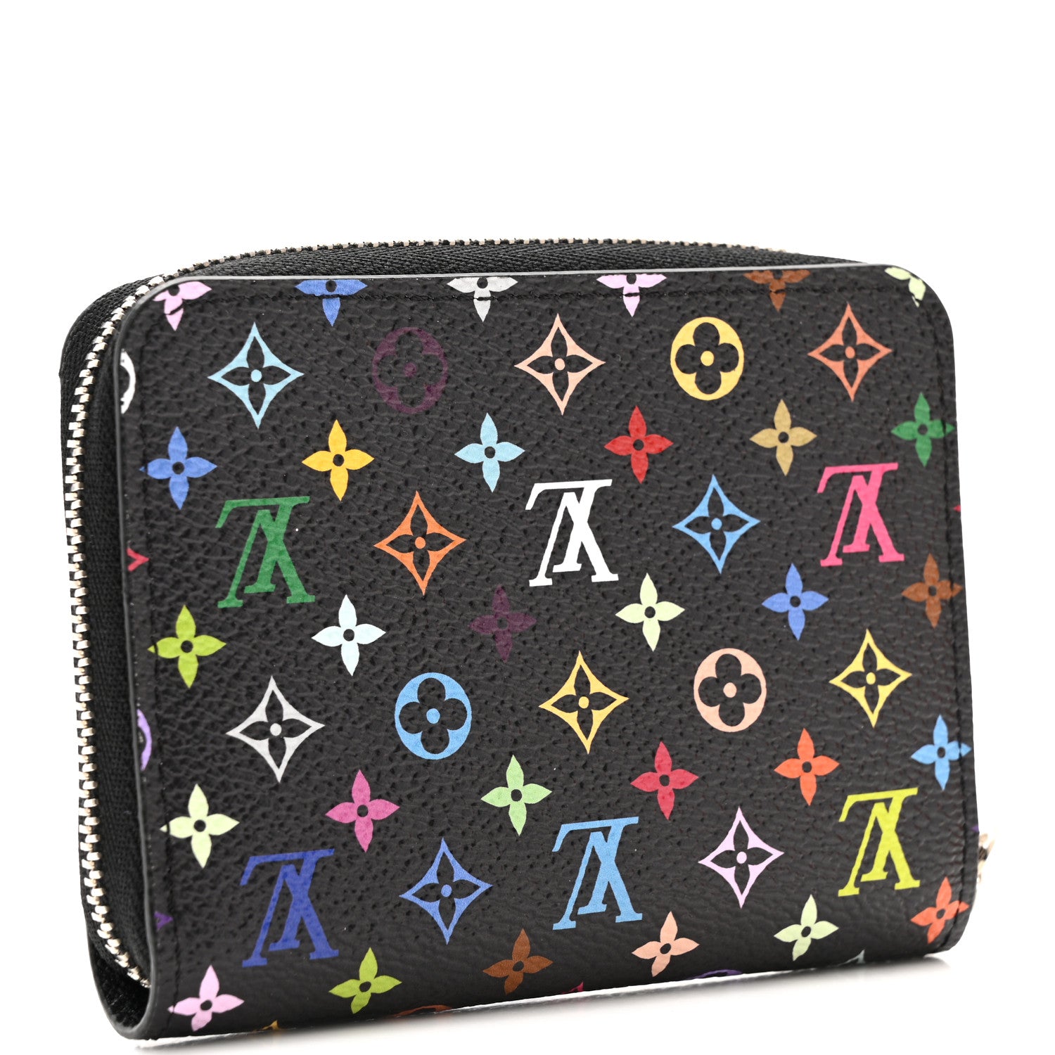 Louis Vuitton LV x TM Monogram Multicolor Zippy Coin Purse Black