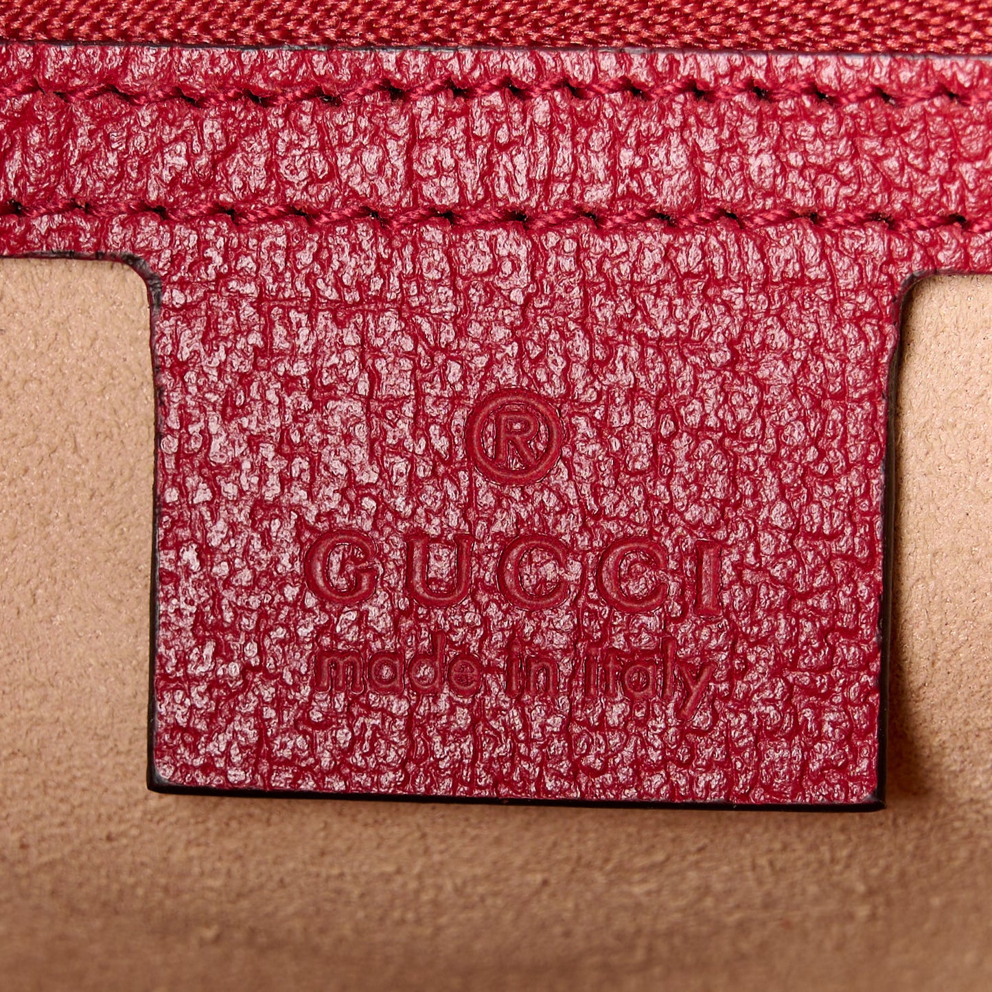 GG Supreme Monogram Small Queen Margaret Top Handle Bag Red