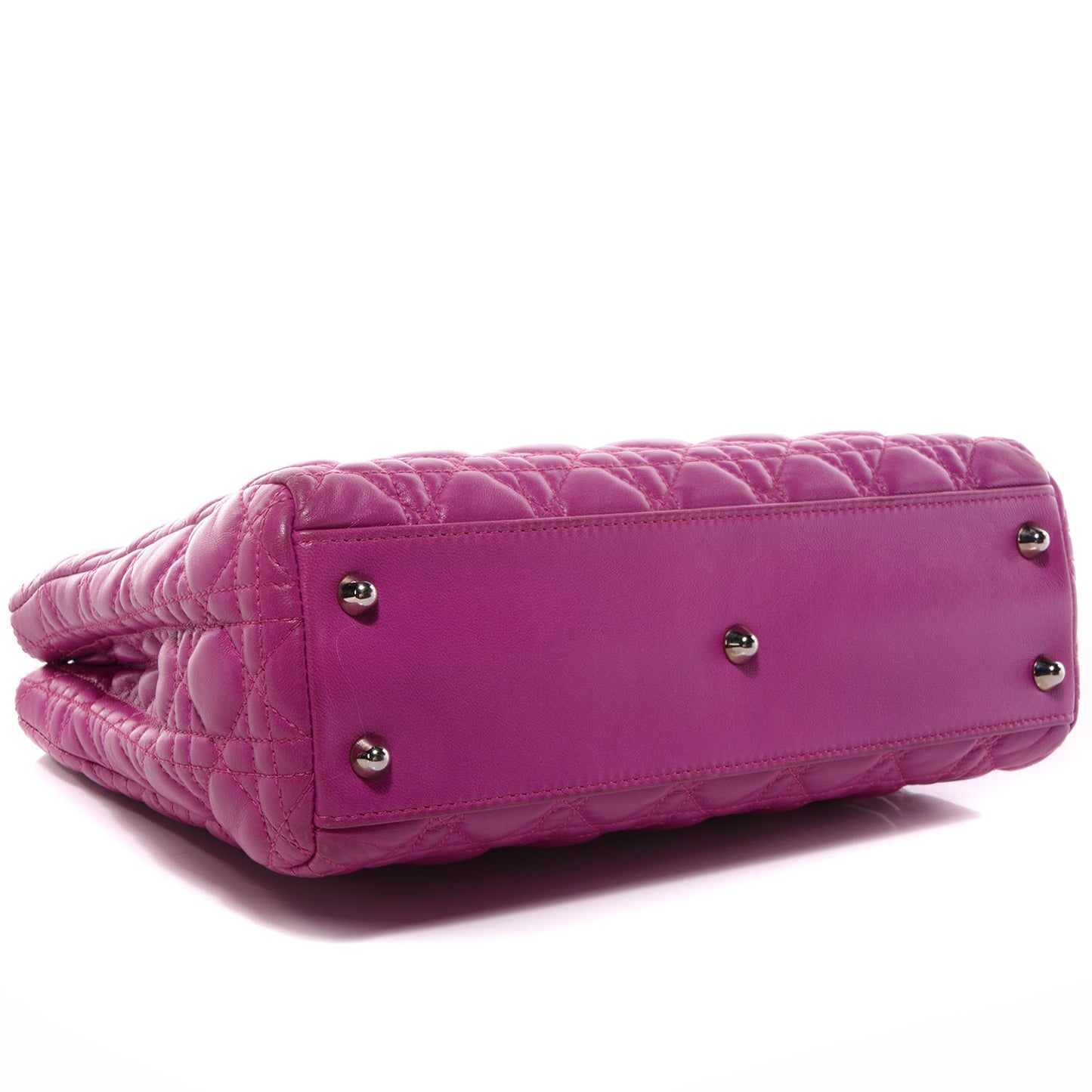 Lambskin Cannage Dior Soft Shopping Tote Pink