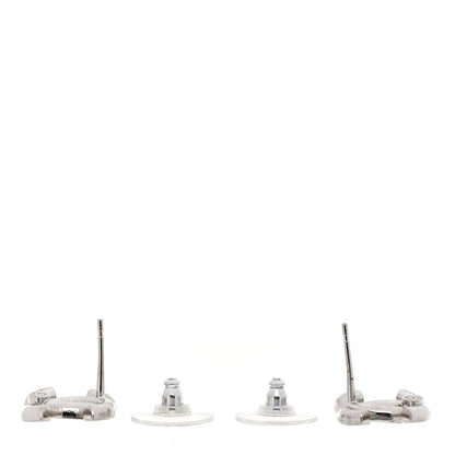 Chanel Crystal Palais Garnier CC Earrings Silver 3 of 5