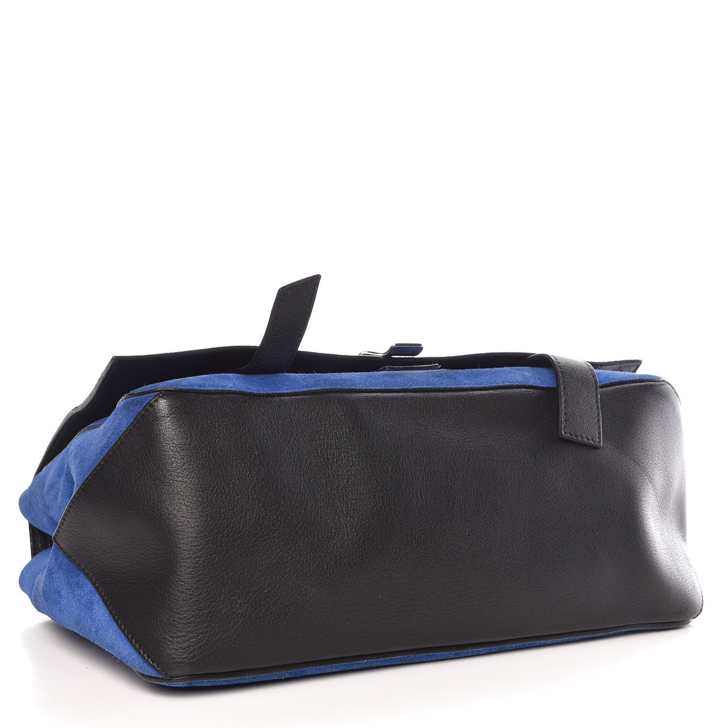 Proenza Schouler Suede Calfskin PS Courier Royal Blue Black 4 of 14