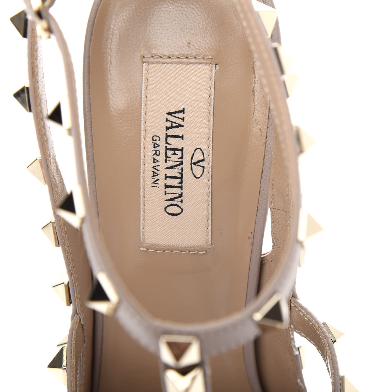 Valentino Garavani Patent Nappa Rockstud Ankle Strap 100mm Pumps 39.5 Rosso Valentino Poudre 8 of 10