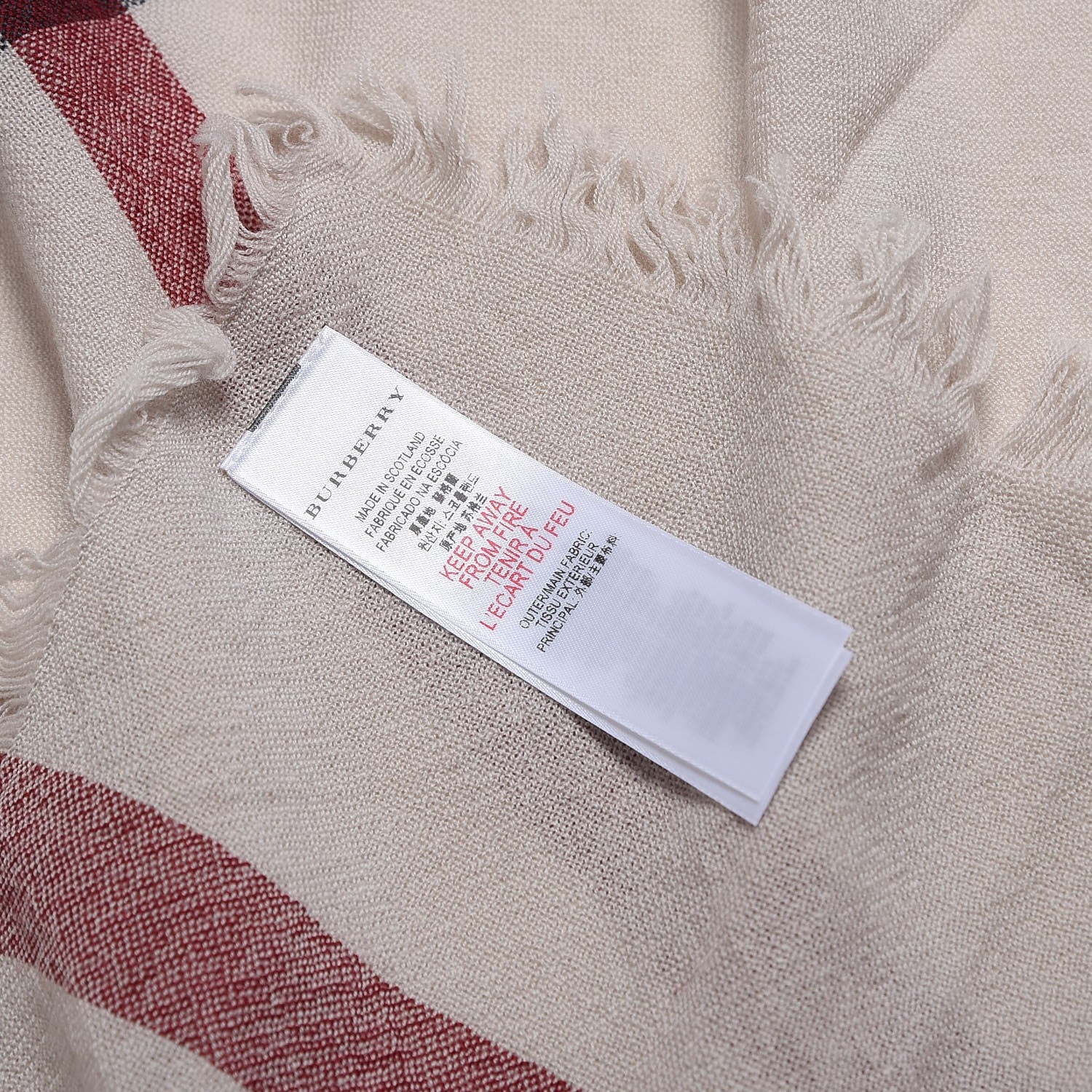 Burberry Merino Wool Nova Check Scarf Trench 3 of 4