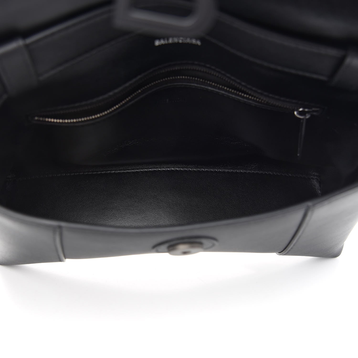 Balenciaga Semi Shiny Smooth Calfskin Monochrome XS Downtown Shoulder Bag Black 5 of 11