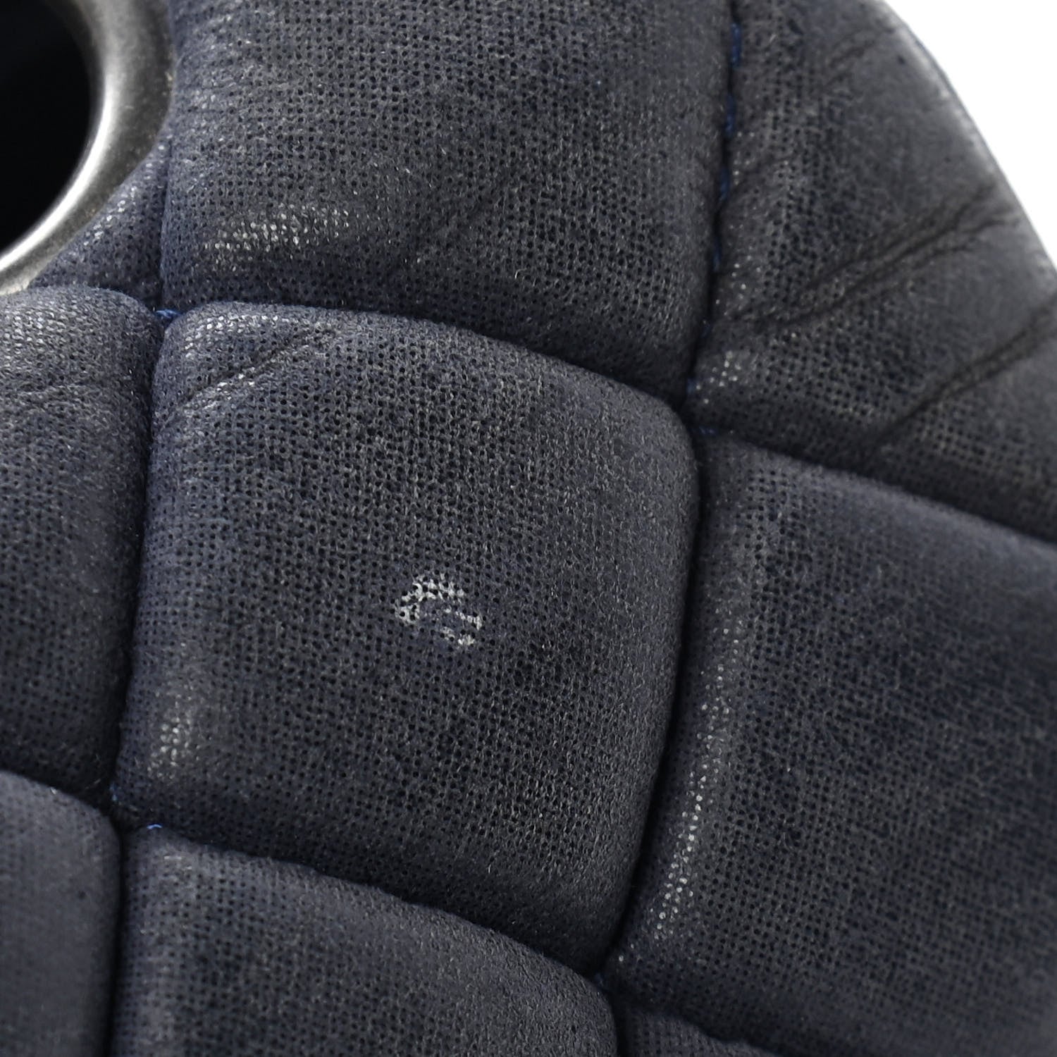 Chanel Iridescent Calfskin Quilted Large New Bubble Flap Navy 10 of 11