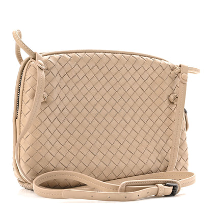 Bottega Veneta Nappa Intrecciato Nodini Crossbody Messenger Nude 2 of 9