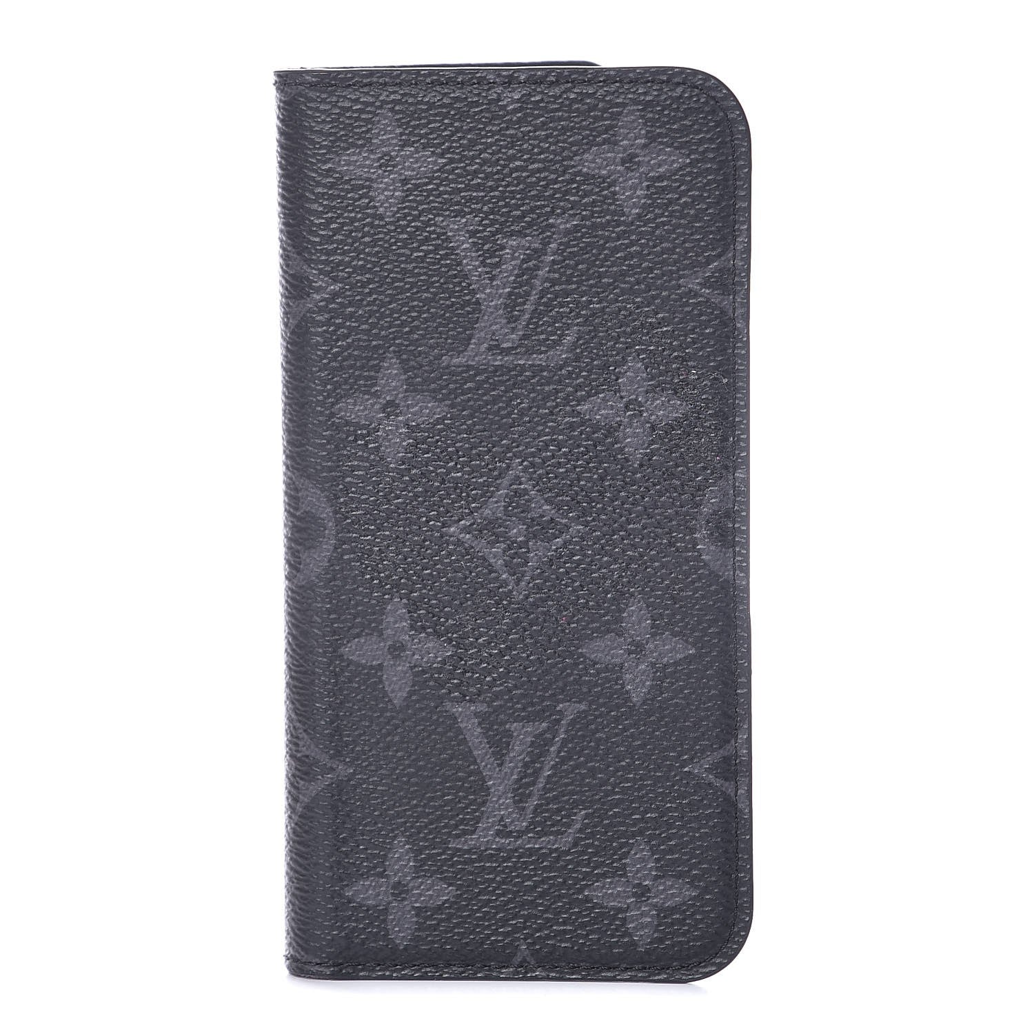 Louis Vuitton Monogram Eclipse iPhone X Folio Case 1 of 7