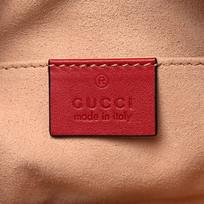 Gucci Calfskin Matelasse GG Marmont Belt Bag 95 38 Hibiscus Red 6 of 9