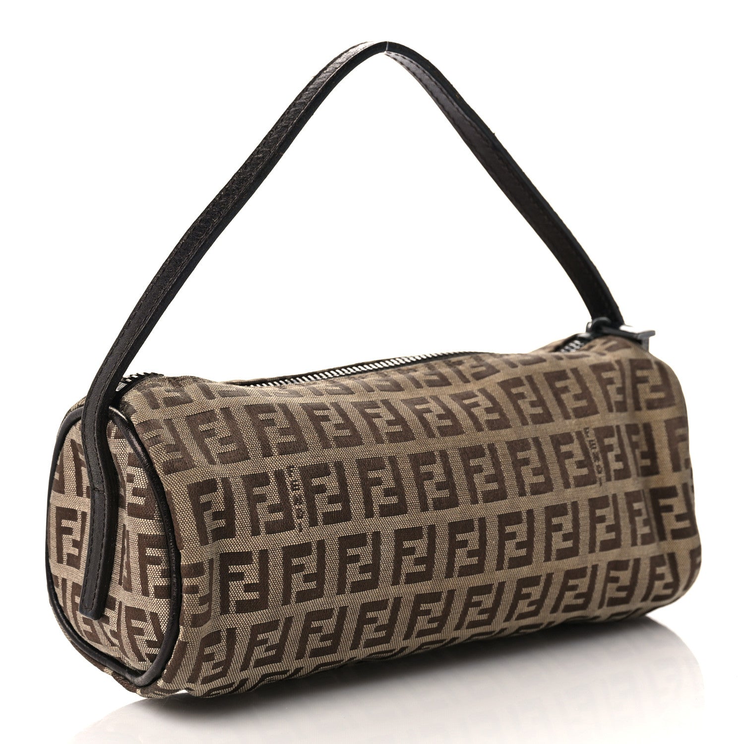 Fendi Zucchino Pochette Dark Brown 2 of 9