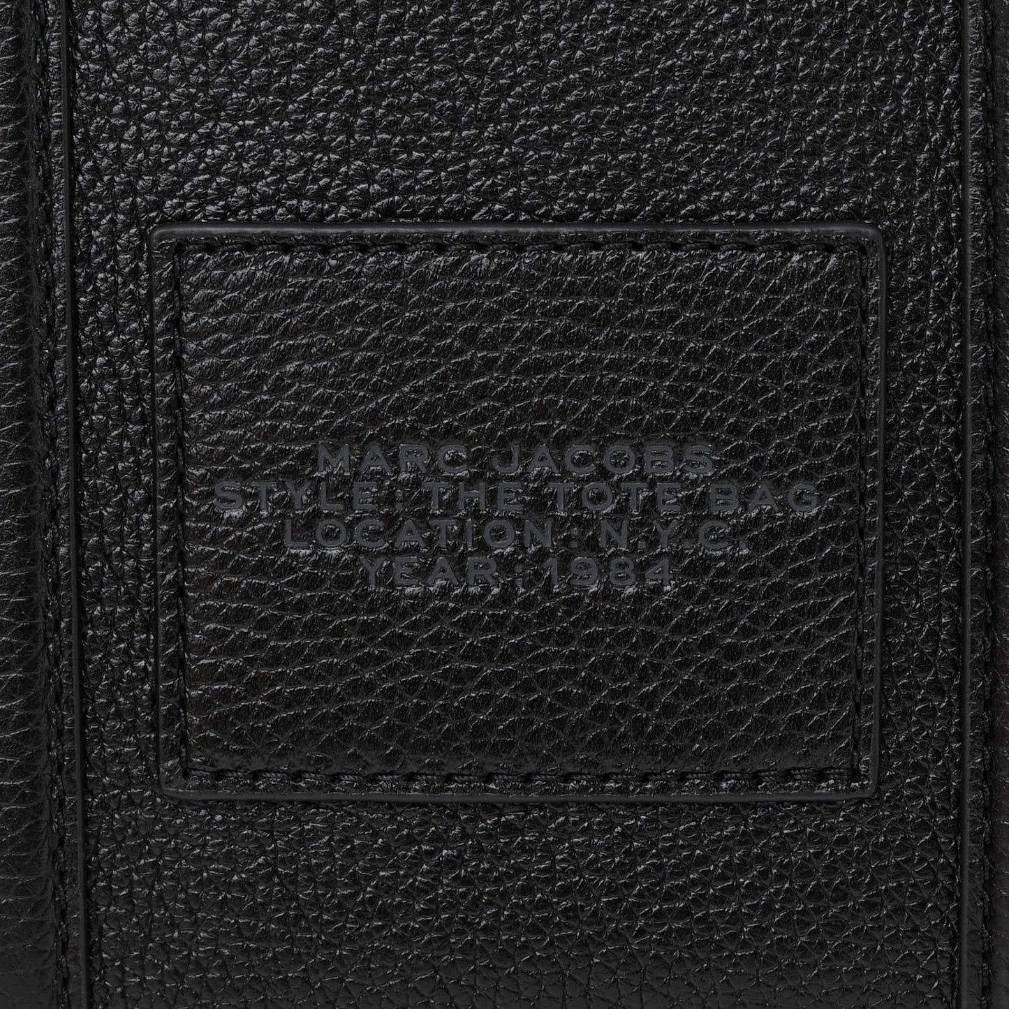 Grained Calfskin Small The Tote Bag Black