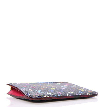 Louis Vuitton Monogram Multicolor Key Pouch Black Grenade 4 of 7