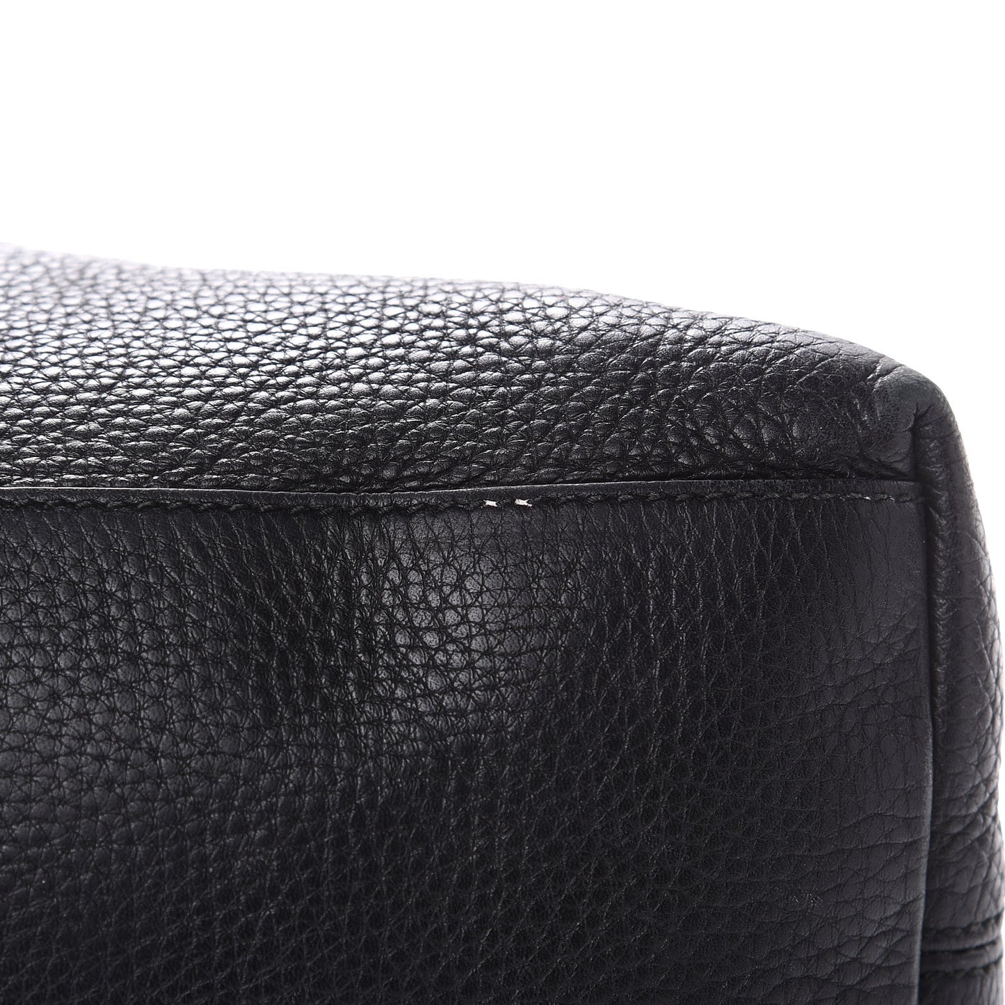 Pebbled Calfskin Medium Soho Chain Shoulder Bag Black