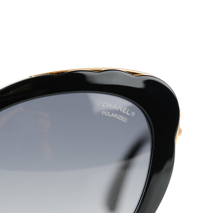 Chanel Bijou Cat Eye Sunglasses 5354-A Black 5 of 9