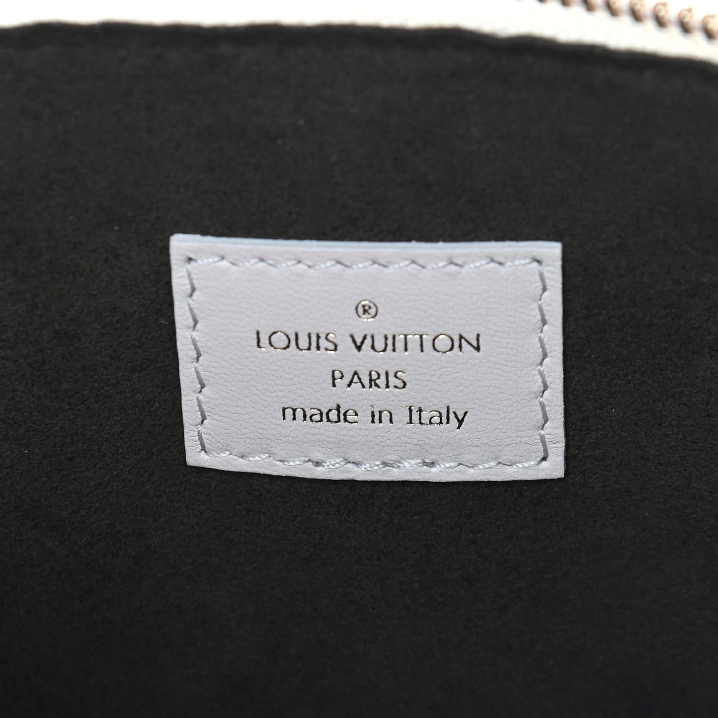 Lambskin Embossed Monogram Coussin PM Cream
