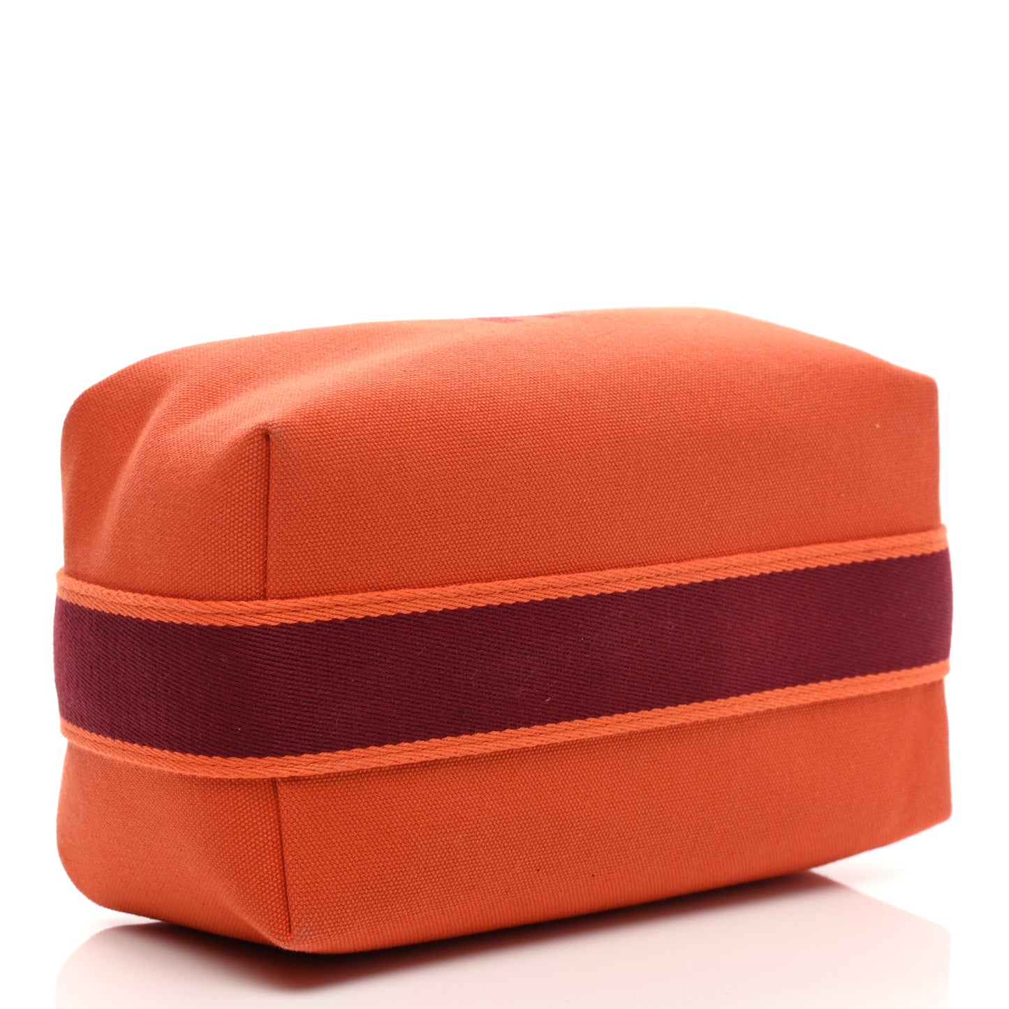 Canvas Small Bride-A-Brac Pouch Orange Burgundy