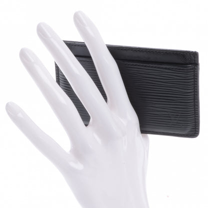 Louis Vuitton Epi Card Holder Black 2 of 8