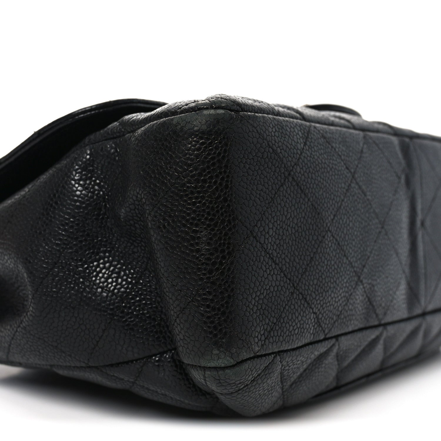 Chanel Caviar Quilted Jumbo Single Flap Black 9 of 10