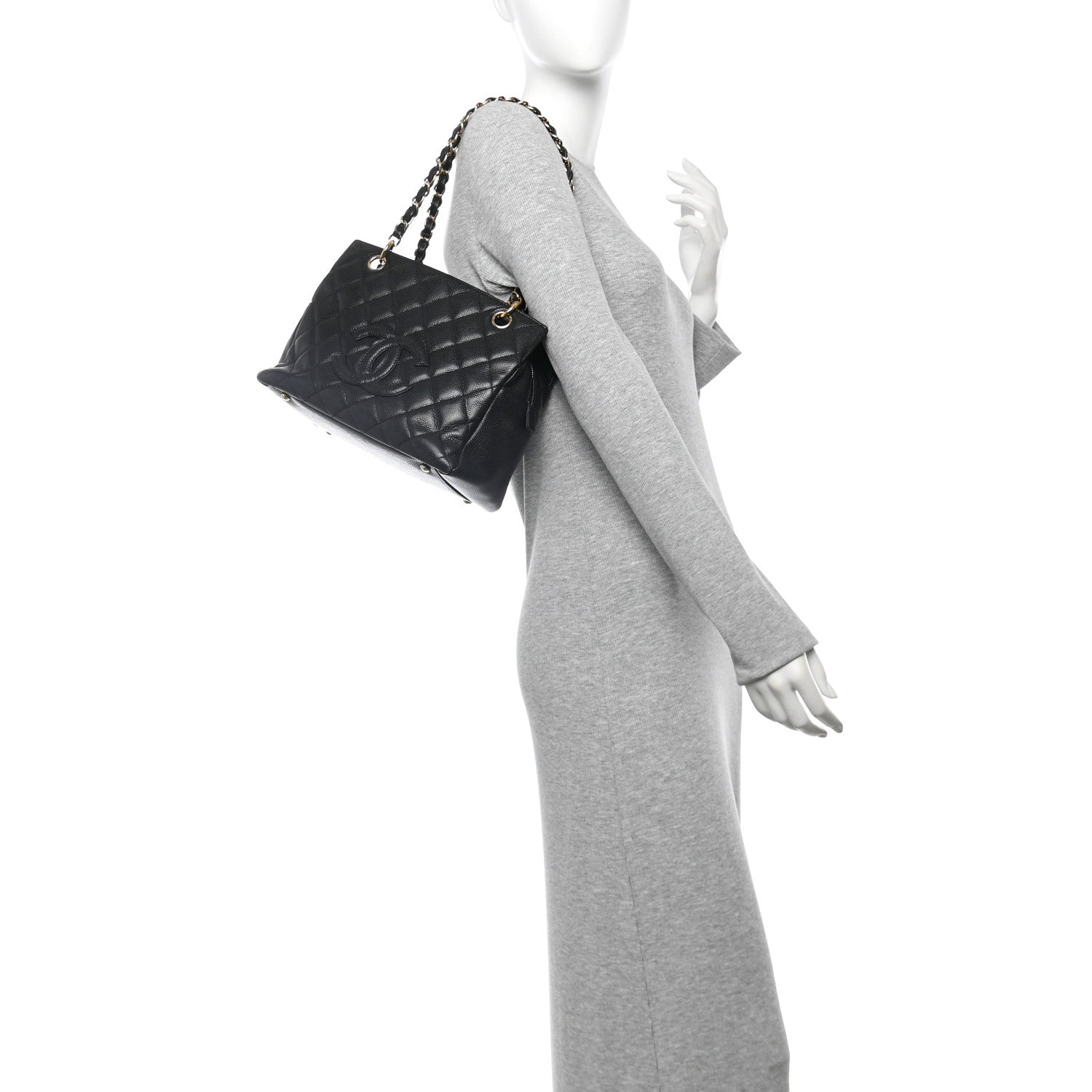 Chanel Caviar Quilted Petit Timeless Tote PTT Black 2 of 15
