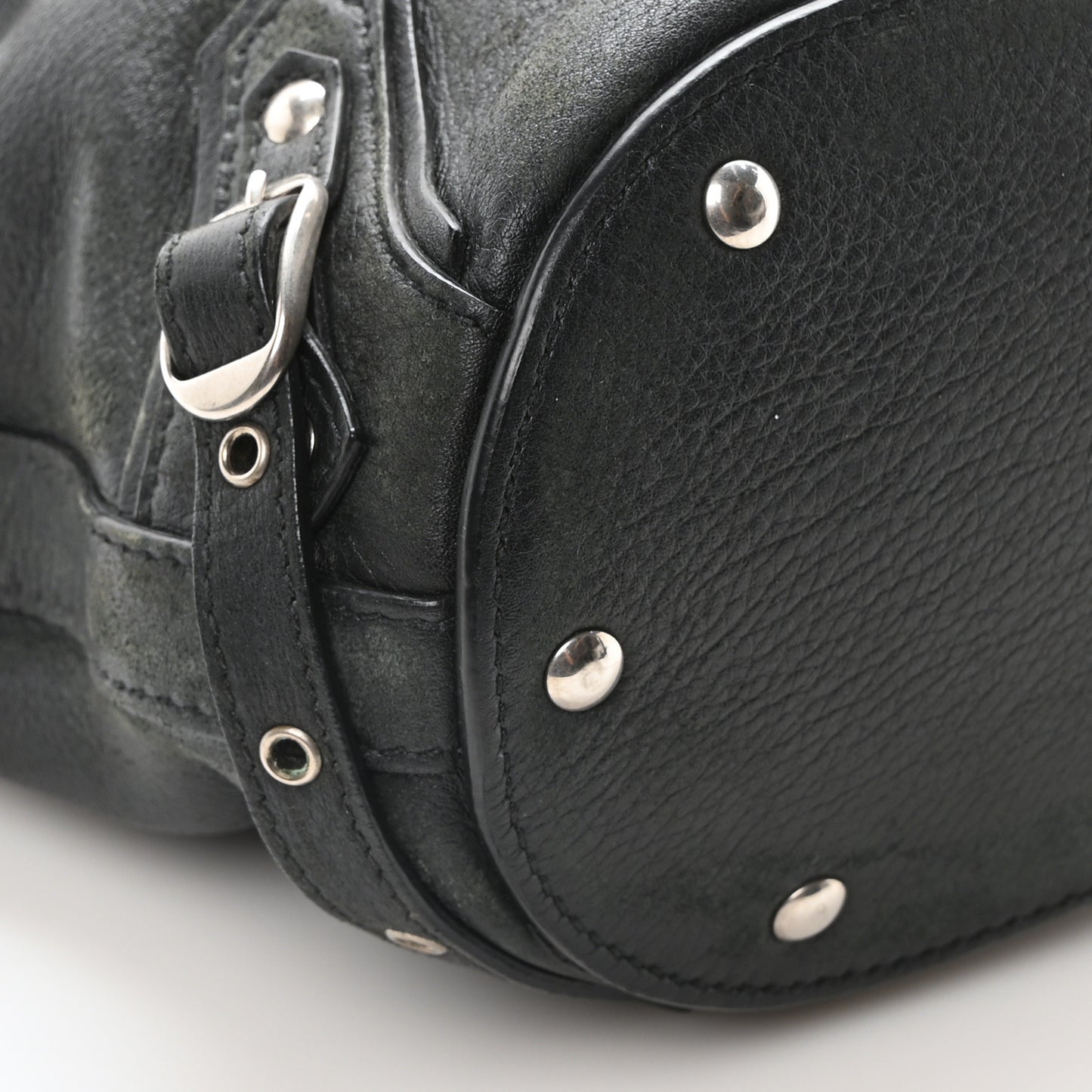 Calfskin Emo Bucket Bag XS Black