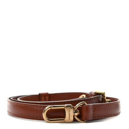 Louis Vuitton Calfskin 16mm Monceau Adjustable Shoulder Strap Brown 1 of 5