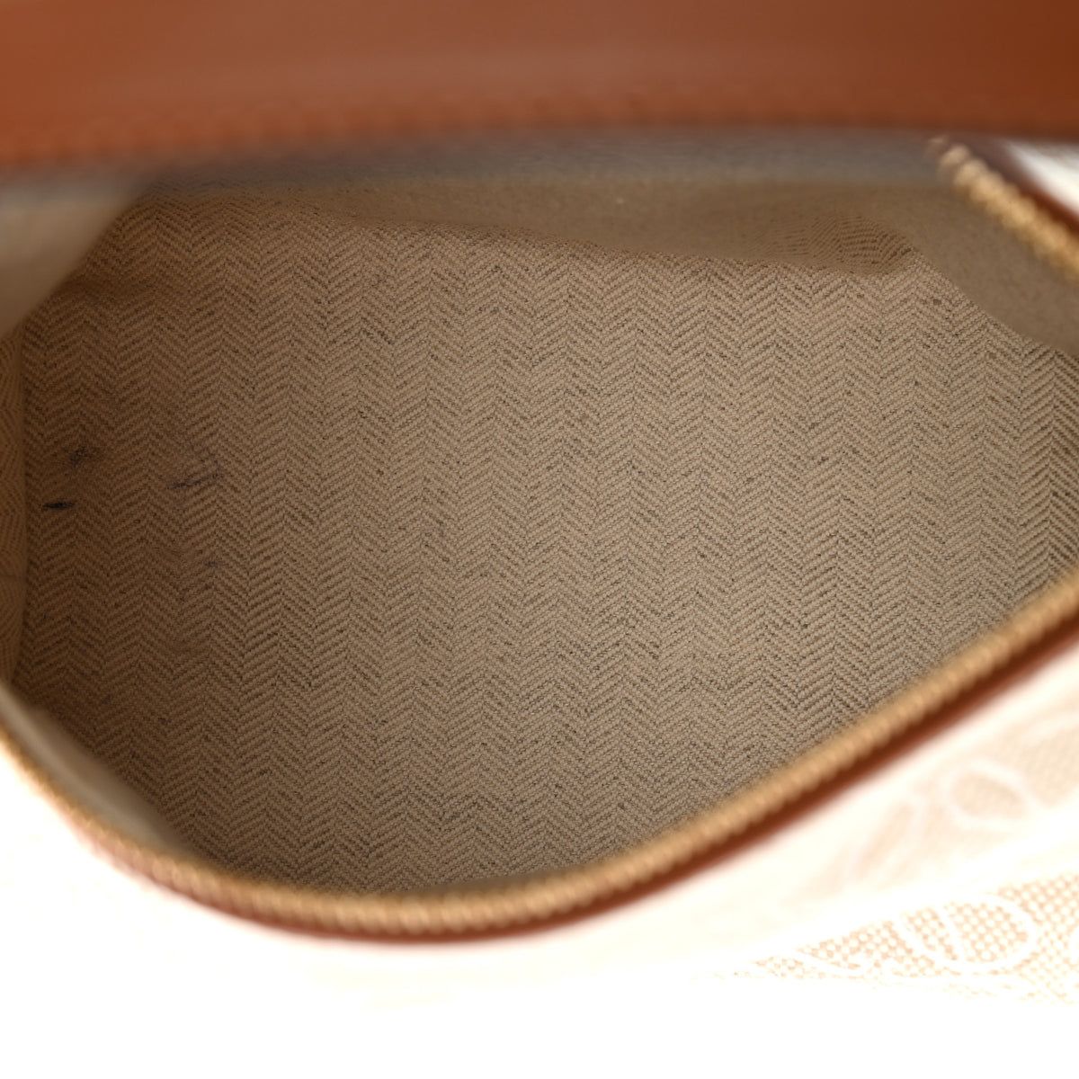 Jacquard Anagram Calfskin Small Cubi Bag Ecru Tan