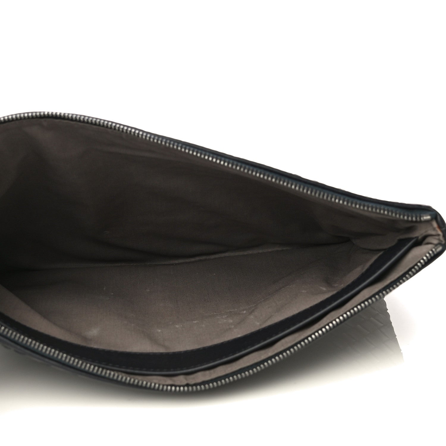 Bottega Veneta Nappa Intrecciato Large Flat Zip Biletto Pouch Black 5 of 13
