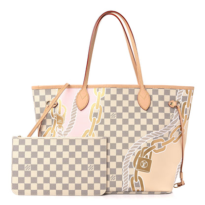 Louis Vuitton Damier Azur Nautical Neverfull MM 1 of 9