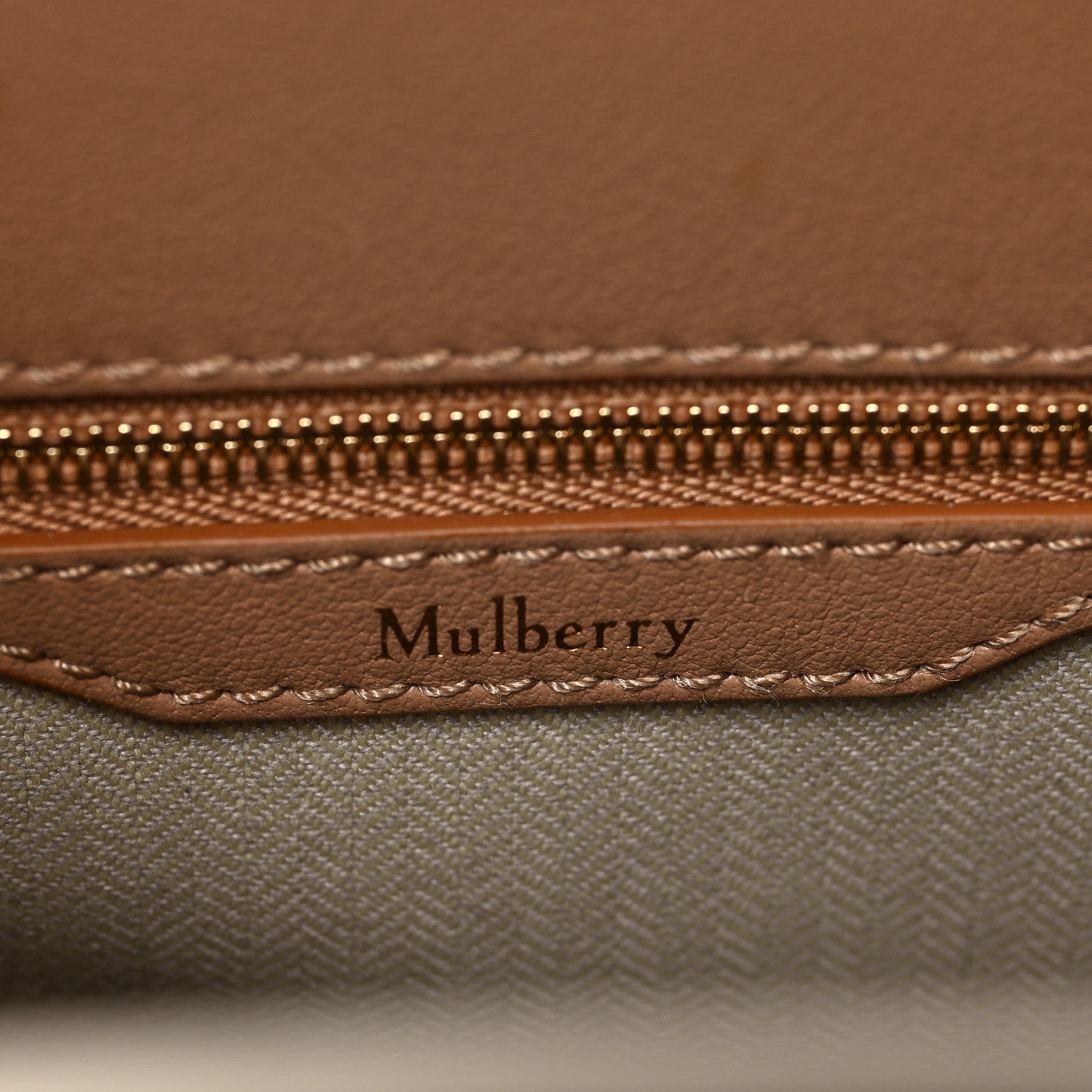 Mulberry Heavy Grain Small Belted Bayswater Tote Beige 6 of 9
