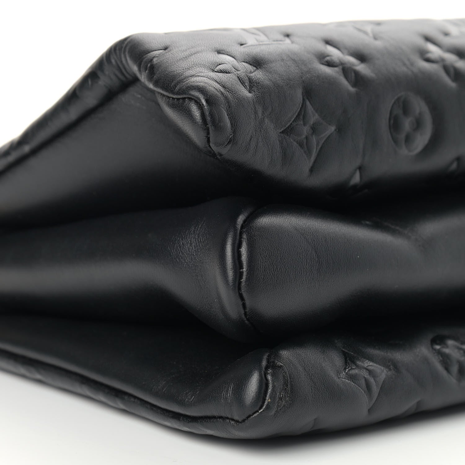 Louis Vuitton Lambskin Embossed Monogram Coussin PM Black 8 of 9