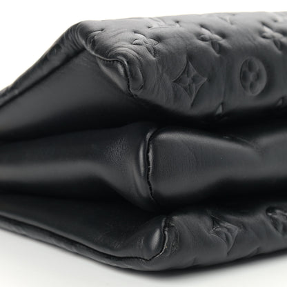 Louis Vuitton Lambskin Embossed Monogram Coussin PM Black 8 of 9