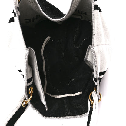 Saint Laurent Terrycloth Rive Gauche Beach Bag 4 of 12