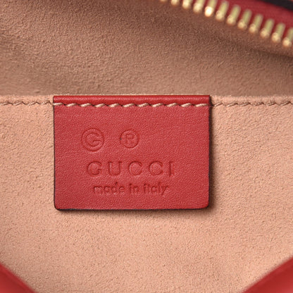 Gucci GG Supreme Monogram Blooms Mini Chain Shoulder Bag Beige Blue Navy Hibiscus Red 6 of 7