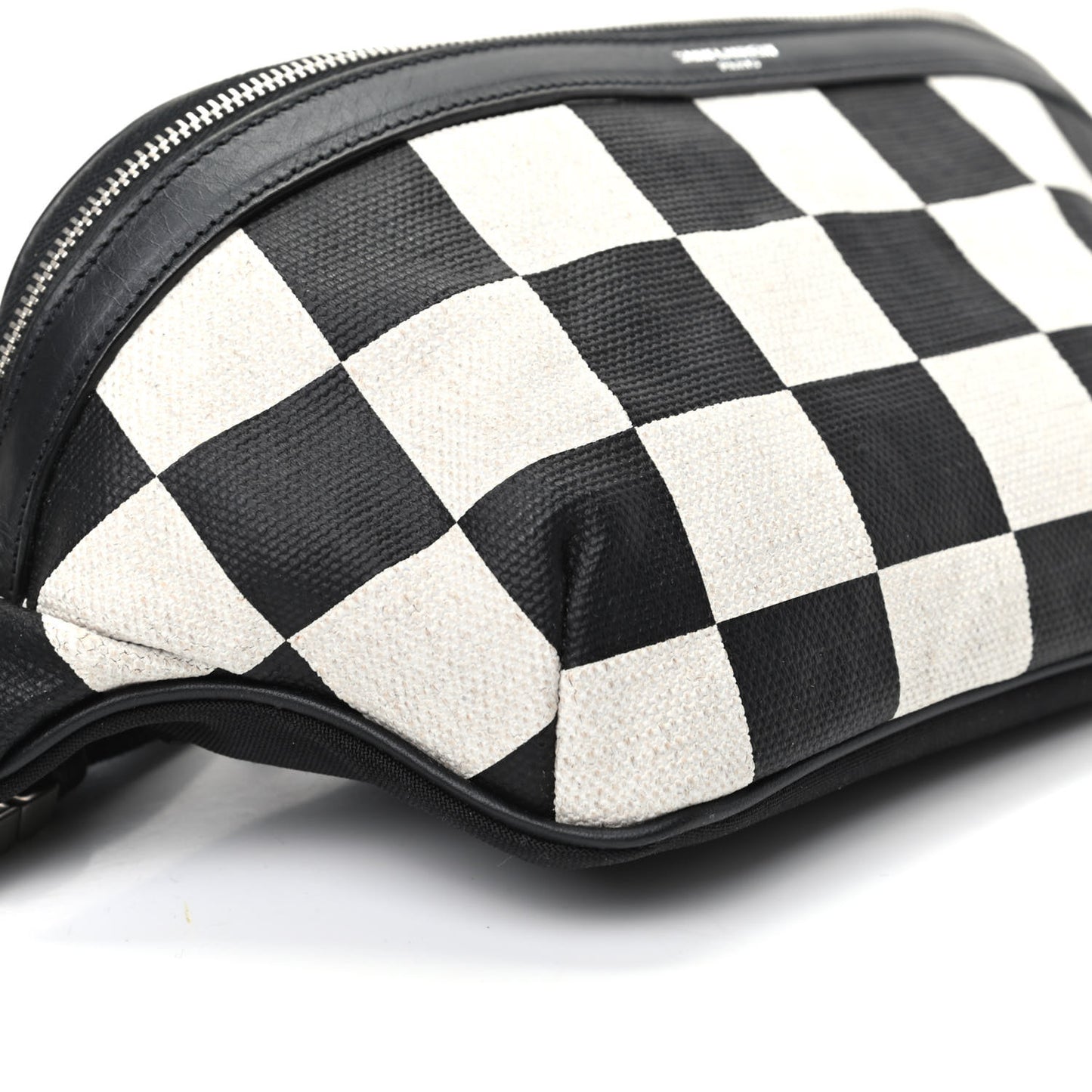 Canvas Classic Belt Bag Black White