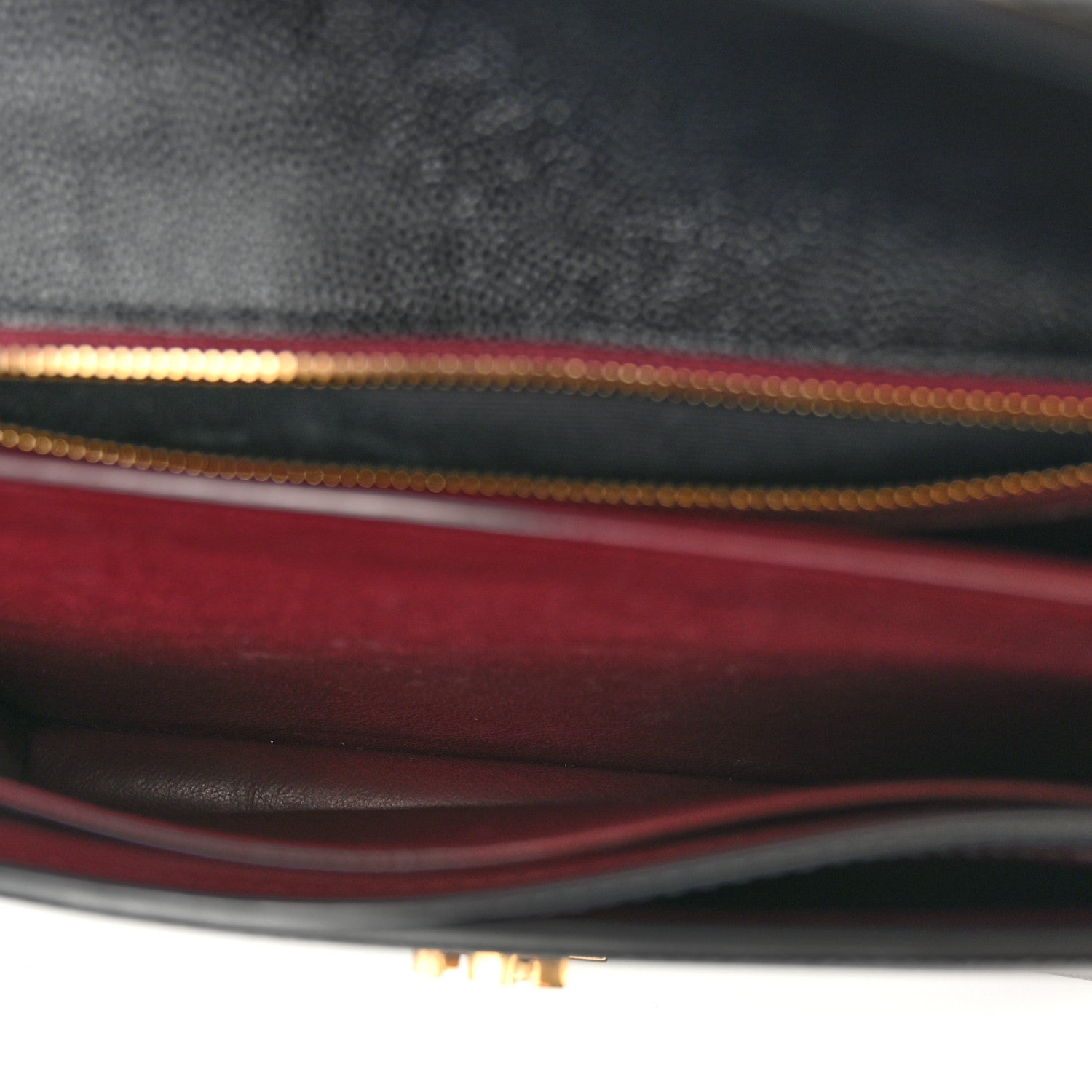 Saint Laurent Grain De Poudre Monogram Cassandra Clasp Bag Black Rouge Legion 5 of 11