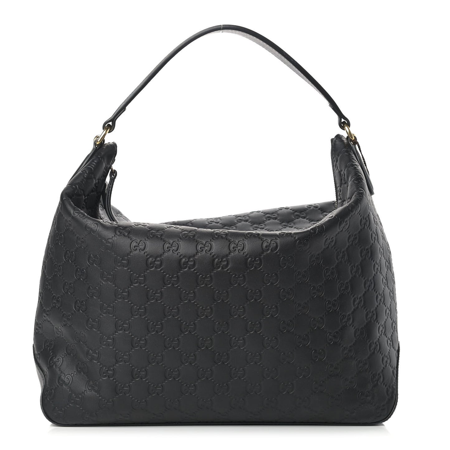 Guccissima Signature Large Linea A Hobo Black