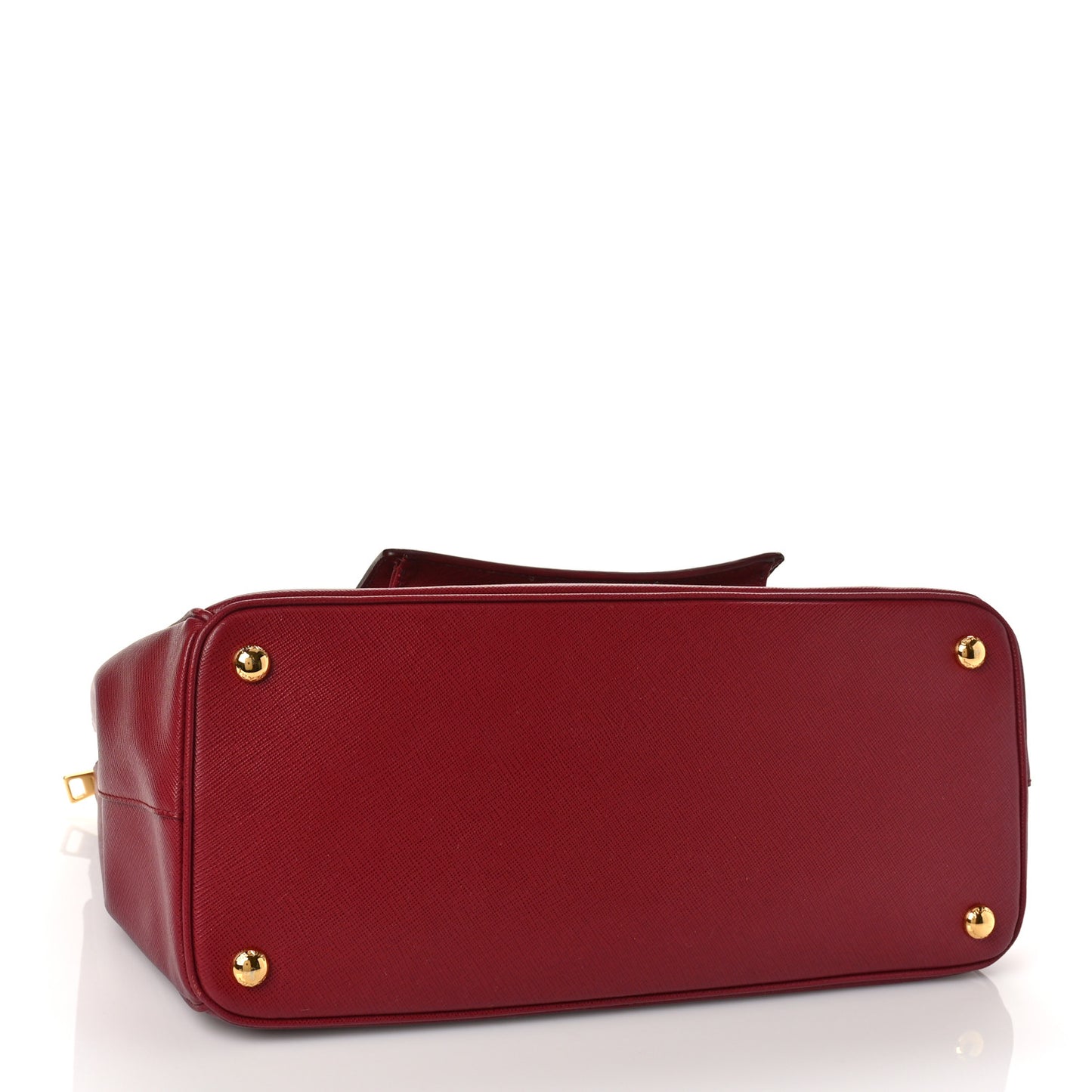 Saffiano Lux Galleria Front Pocket Tote Cerise Papaya