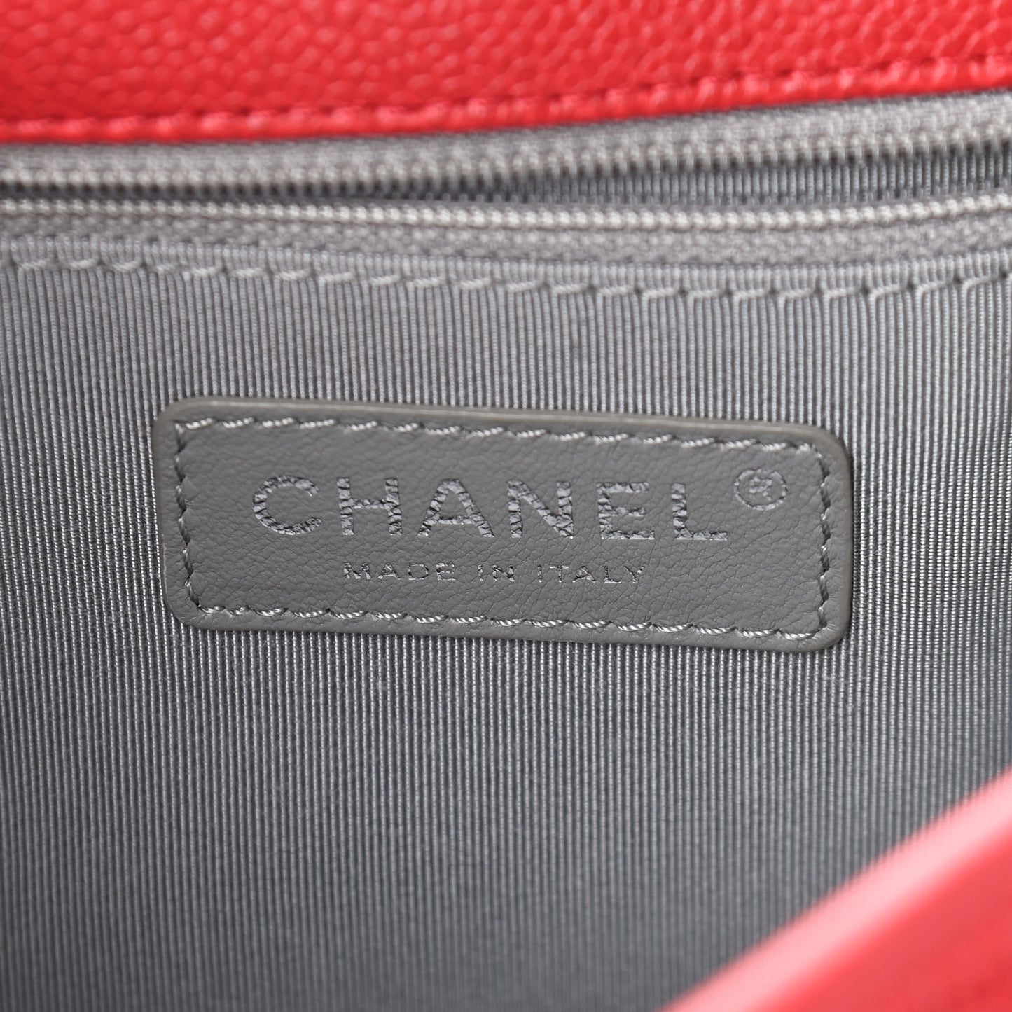 Caviar Quilted Medium French Riviera Flap Red
