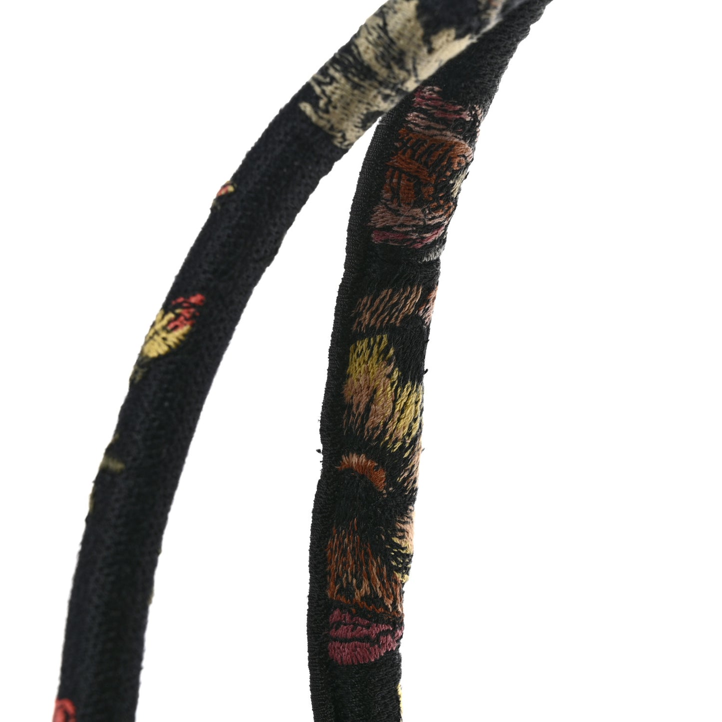 Canvas Jardin Botanique Embroidered Large Book Tote Black Multicolor