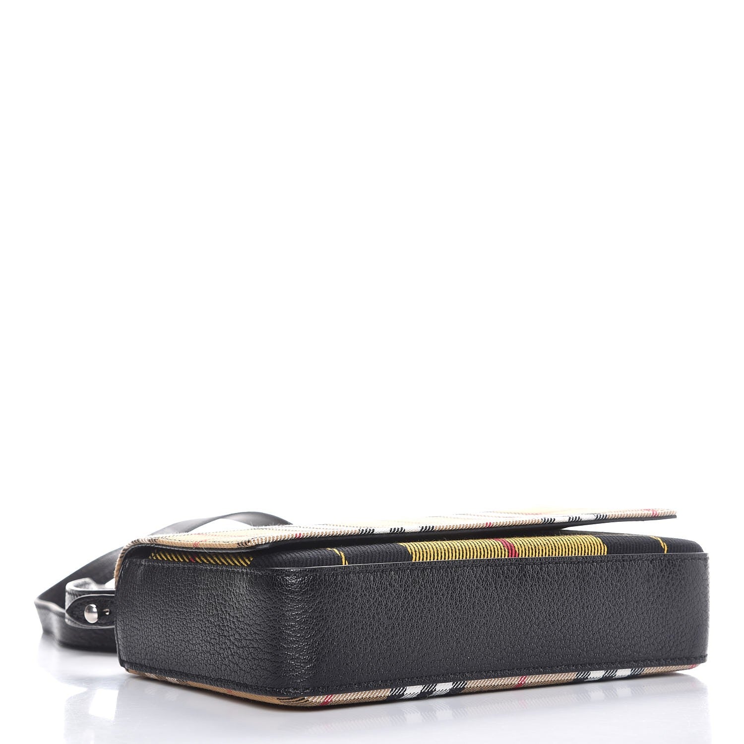 Burberry House Check Tartan Mix Hampshire Crossbody Antique Yellow Black 4 of 7