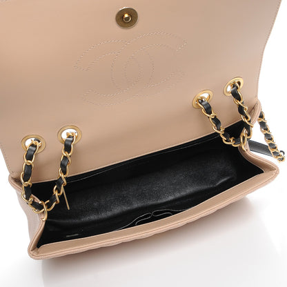 Chanel Caviar Quilted Medium CC Filigree Flap Beige Black 5 of 8
