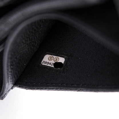 Chanel Caviar Quilted Small Flap Wallet Black 8 of 8