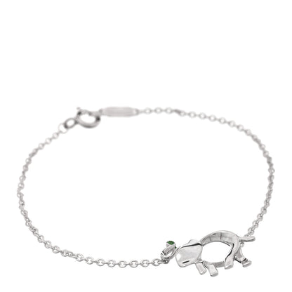Tiffany Sterling Silver Tsavorite Save the Wild Elephant Bracelet 1 of 4