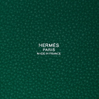 Hermes Taurillon Maurice Picotin Lock 18 PM Vert Jade 6 of 10